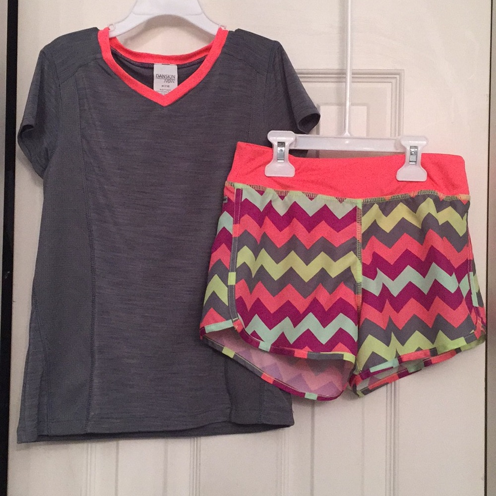 Danskin NOW 2 Piece Tank Top & Athletic Shorts